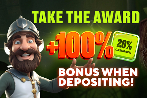 Bonus when depositing 100% & cashback 20%