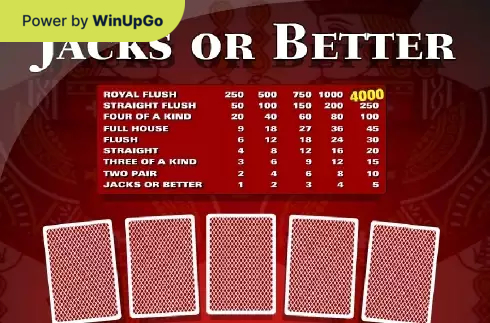 Խաղային ավտոմատ Jacks or Better Amaya