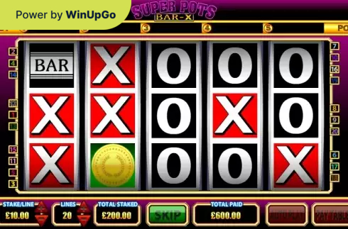 Máquina de slots Super Pots Bar X