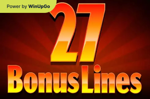 Tragamonedas 27 bonus lines