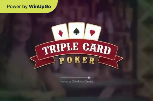 Tragamonedas Triple Card Poker Live Casino Evolution Gaming