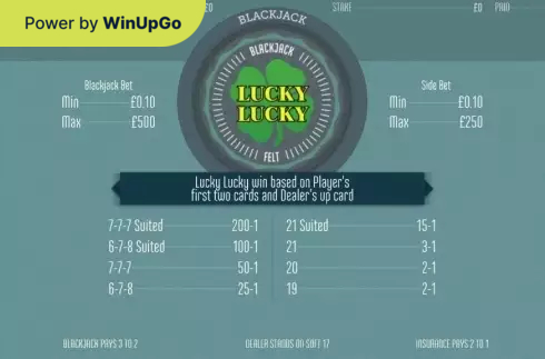 Мошини бозӣ Blackjack Lucky Lucky Felt Gaming