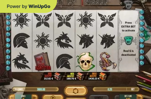 老虎機 Book Of Tattoo