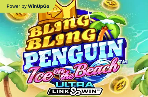 Automat do gier Bling bling penguin ice on the beach