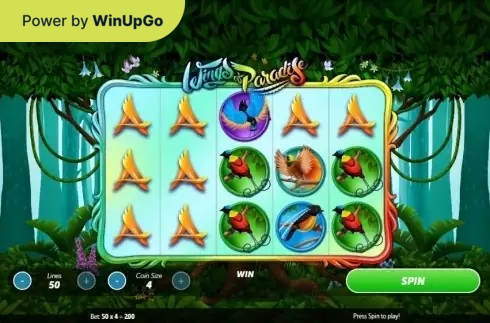 Máquina de slots Wings of Paradise