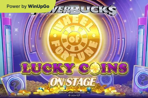 Automat do gier Powerbucks wheel of fortune lucky coins on stage