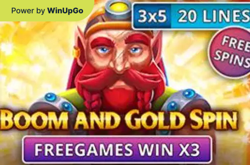 Slot Machine Boom and gold spin