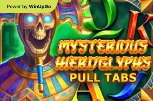 Slot Machine Mysterious Hieroglyphs Pull Tabs