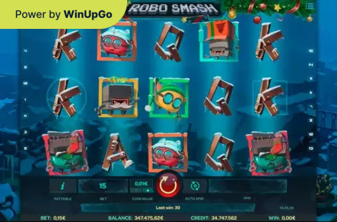 Slot machine Robo Smash Xmas