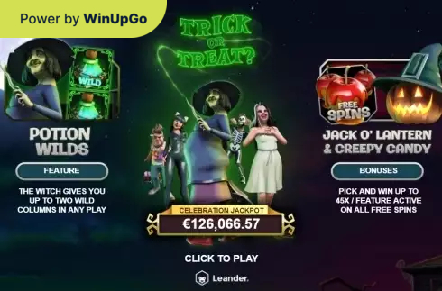 Slot Machine Trick or Treat Leander Games