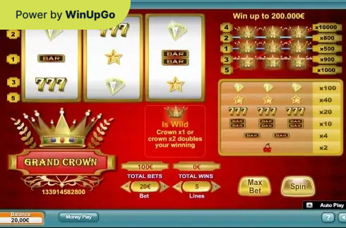 Мошини бозӣ Grand Crown NeoGames