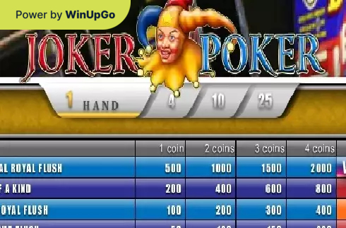 स्लॉट मशीन Joker Poker Oryx